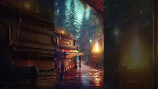 Soothing Rain & Uplifting Piano with Ambient Strings | Relax, Reflect & Set Positive Intentions