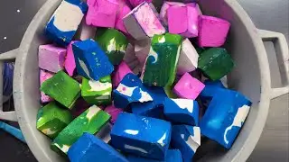 Dyed Chunks in Bucket