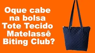 Bolsa tote tecido matelass&ecirc; Biting Club