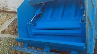 Painted Cardboard Rear Loader Scale Model With Functional Hydraulics