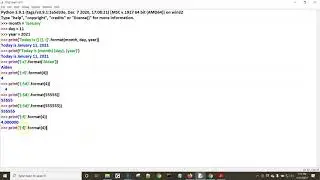 Python FormattingStrings