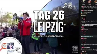 CORONA INFO Tour - Leipzig am V&ouml;lkerschlachtdenkmal | 2020-11-08 - Tag 26