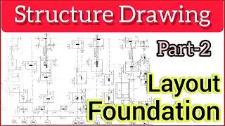 Structural Drawing for Residential Building |Foundation Layout |Urdu/Hindi |All About Civil Engineer