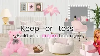 Build Your Dream Room 🔥 20 Items ONLY Keep Or Toss Mega Challenge 🔥