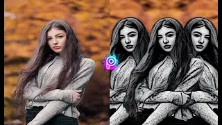 Outline sketch effect tutorial || picsart editing tutorial
