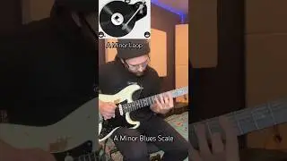 Flow Practice: A minor Blues scale guitar licks 🎸