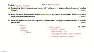 Learn It Online ACCA: APM P5 BPR Revision with Liliya Kirilenka Sep18 Q3 Jolt