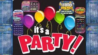 Saturday Night Scratch Off Party 🎉#scratchcards #scratchofftickets #lottery #fun