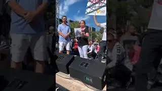 Christine Colebeck Speaking Montreal Protest Sept 12 2020