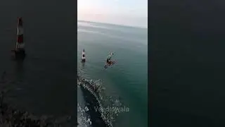 Jumping off the cliff #shorts #adrenaline&nbsp; #shortsvideo #ytshort #bike #jump #extreme #stunt