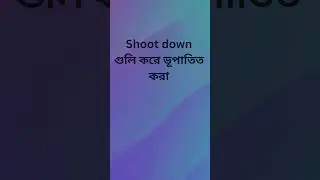 Shoot  ও আরো কিছু words প্রয়োগসহ #English  #TranslationSkills #TranslationTips