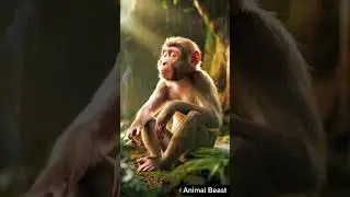 Chill Monkey Smoking in the Jungle - A Relaxed Vibe #yoytubeshorts #virlshort #shorts