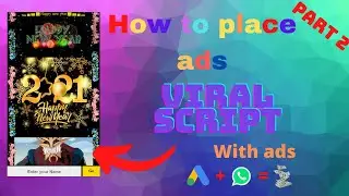 Happy New Year 2021 WhatsApp Viral Pro Wishing Script (ads ads approval) part 2