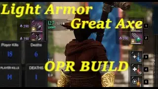 New World Outpost Rush Light Armor Great Axe Build
