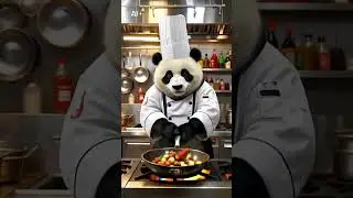 This Panda is Cooking Better Than You! 🐼👨&zwj;🍳 | Adorable & Realistic#panda#cooking#chef#ai#viralvideo