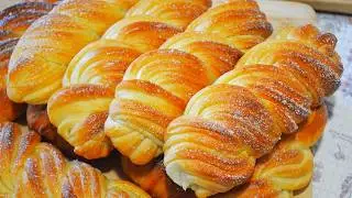 Булочки с сахаром в духовке - пышные,мягкие и очень вкусные🥨Проверенный рецепт | Танюшина кухня