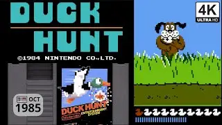 Duck Hunt (Nintendo, Oct 1985) - NES Gameplay 4K