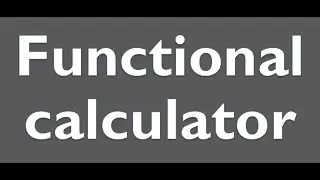 Simple functional calculator
