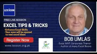 Free Webinar Advance Excel Tips Tricks May 13, 2020