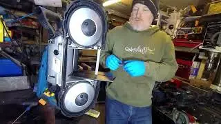 Converting an Aldi or Lidl bandsaw to vertical orientation