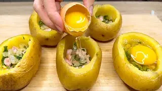 Просто положите яйца в картофель, и результат будет потрясающим! 2 лучших рецепта из картофеля!