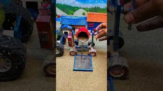 Small Handpump Construction Using Cement & Sand | mini tractor video #ytshorts #youtubeshorts