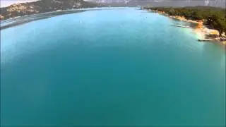 aerial filming at the lake of Saint Croix