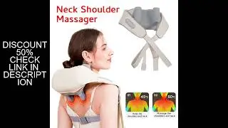 Shiatsu Neck And Shoulder Massager Shawl Kneading Spine Back Muscle Relaxer for Car Home Use Trapezi