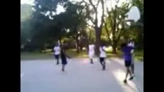 basketball game at Kern Park
