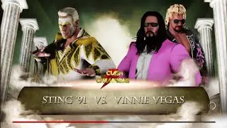 Sting vs Vinnie Vegas. WCW Clash of Champions. WWE 2K18