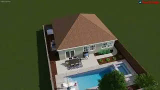 BACKYARD AND LINEAR POOL DESIGN FOR THE THOMPSON FAMILY- ROSEVILLE CA