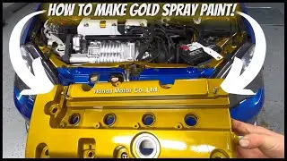 I MADE A CUSTOM GOLD SPRAY CAN PAINT USING THIS COMBO.