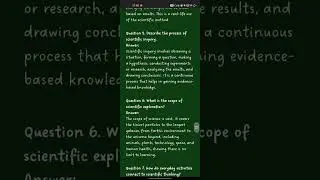 NCERT CLASS 6 SCIENCE CHAPTER 1 THE WONDERFUL WORLD OF SCIENCE SHORT QUESTIONS AND ANSWERS 2025