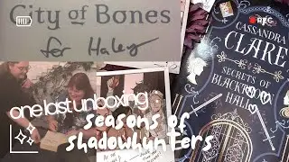 one last seasons of shadowhunters unboxing | let's unbox better in black 📚