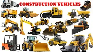 Construction Vehicles For Kids | Learn About Diggers-Excavator-Bulldozer #constructionvehicles