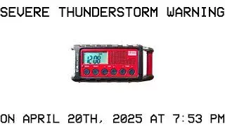 LSX Severe Thunderstorm Warning On #KDO89 April 20th, 2025 at 7:53 PM