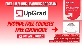 Upgrad Free Courses with Certificates | Management,Data Science,Machine Learning And Many More