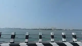 Bike ride in East Coast Road near boat house