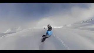 GoPro Fusion Test 360 Snowboarding and Ski - Flaine FR