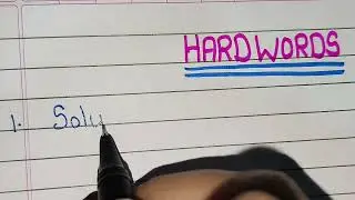 10 HARD WORDS // 10 Dictation Words // Difficult Words in english