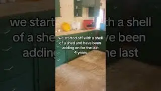 Off grid cabin tour. Shed to cabin build. #offgrid #cabinbuild #shedtocabin #offgridcabin