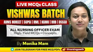 IMPORTANT MCQs PRACTICE CLASS-186 NORCET | RRB | SGPGI | KGMU | RML | High-Yield Question | #norcet