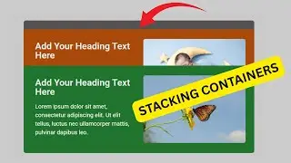 Stacking Containers on Scroll | Elementor WordPress Tutorial (Flexbox Containers)