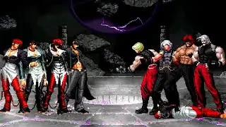 [KOF Mugen] Iori Yagami Team vs Rugal & Adel Bernstein Team