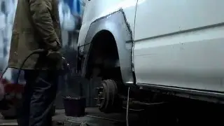Remont blacharski busa Ford transit część 1