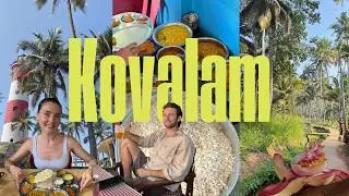 Exploring Kovalam, Kerala | Local Cheap Eats & Sunset Dinners 🇮🇳