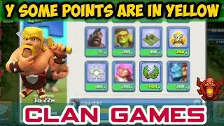 Why some points are Yellow colour in Clan games , Clan games Explained Clash of clans Tamil