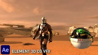 After Effect Element 3D CG VFX |How to composite a 3D environment inside Element 3D [Hindi]