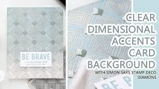 Ombre Ink Blended Background & Dimensional Accents