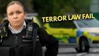 UK Police Threaten Terror Law (Section 43) &mdash; TERROR LAW FAIL Outside Station